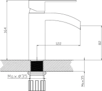 Смеситель для раковины Haiba HB13505-8 Смеситель для раковины Haiba HB13505-8