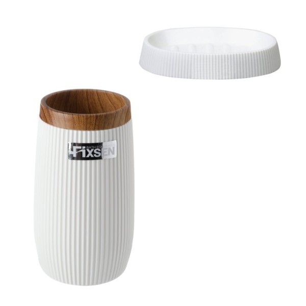 Набор Стакан Fixsen White Boom 412-3 + Мыльница 412-4