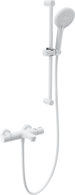 Термостатический смеситель Wonzon & Woghand WW-C2018-A-MW для ванны с душем, матовый белый