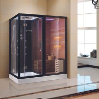 Душевая кабина Ceruttispa Albano Nero-R Black 8348 с сауной