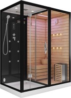 Душевая кабина Ceruttispa Albano Nero-R Black 8348 с сауной