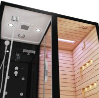 Душевая кабина Ceruttispa Albano Nero-R Black 8348 с сауной