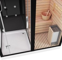 Душевая кабина Ceruttispa Albano Nero-R Black 8348 с сауной