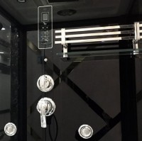 Душевая кабина Ceruttispa Albano Nero-R Black 8348 с сауной