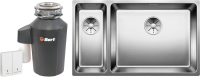 Комплект Мойка Blanco Andano 500/180-U R + Измельчитель Bort Alligator Green