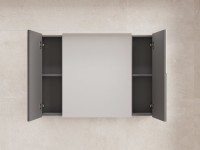 Зеркальный шкаф "ЛИМА 100" эмаль, графит