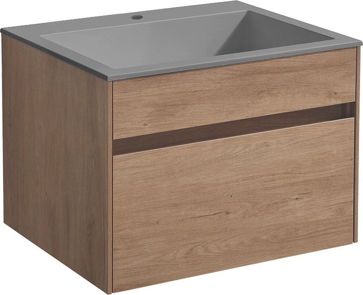 Тумба с раковиной Vincea Chiara 60 натуральный дуб