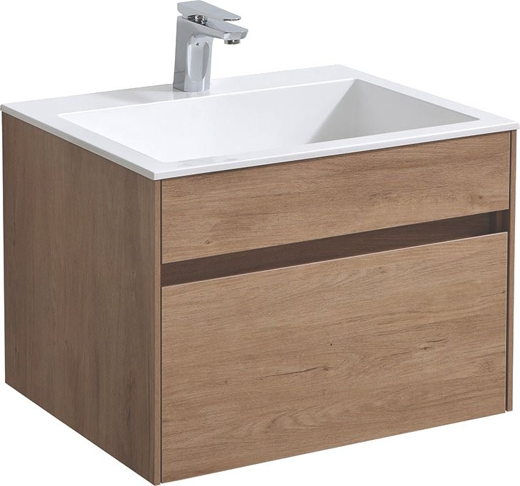 Тумба с раковиной Vincea Chiara 60 натуральный дуб