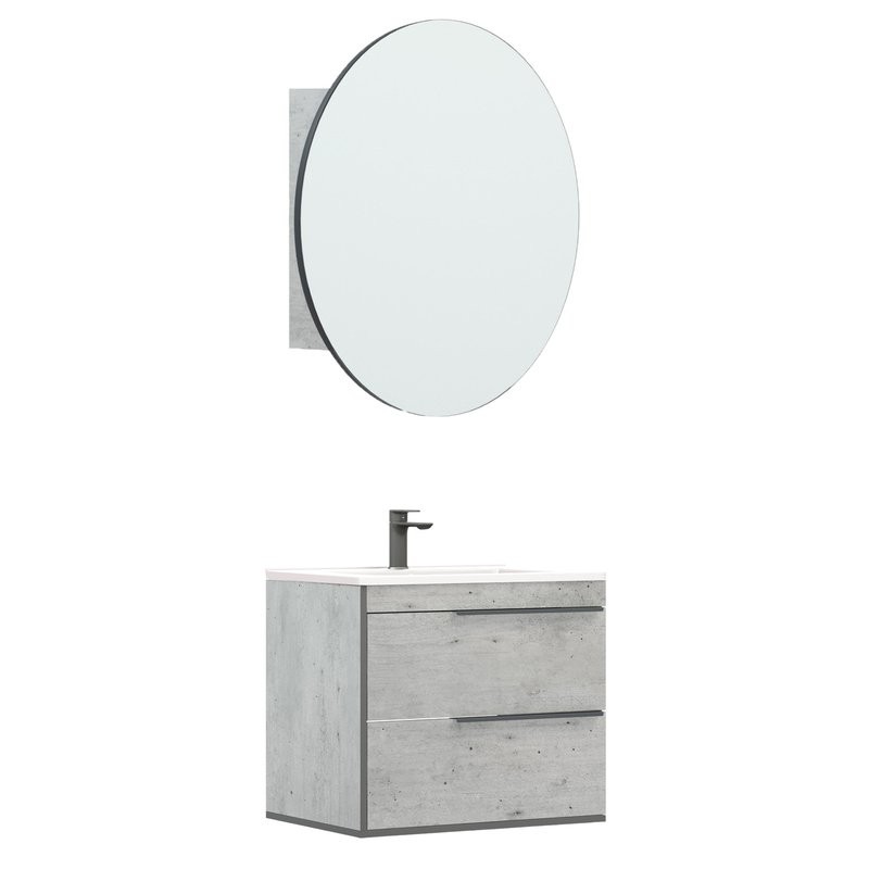 Тумба с раковиной Corozo Грэмми Z2 65 метрополитен грей