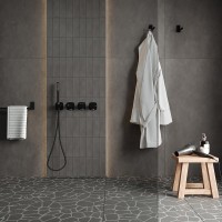 Душевая перегородка Wasserkraft Vechte 60W 60W39BN 90 см, стабилизатор никель, стекло прозрачное