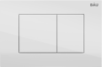 Комплект Унитаз подвесной Bauedge Bau Dream безободковый, с микролифтом + Инсталляция Bau Pro + Кнопка Stil, белый глянец