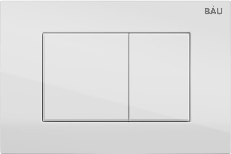 Комплект Унитаз подвесной Bauedge Bau Dream безободковый, с микролифтом + Инсталляция Bau Pro + Кнопка Stil, белый глянец