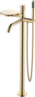 Напольный смеситель для ванны с душем Boheme Stick 129-GG.2 gold touch gold