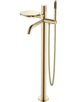 Напольный смеситель для ванны с душем Boheme Stick 129-GG.2 gold touch gold Напольный смеситель для ванны с душем Boheme Stick 129-GG.2 gold touch gold