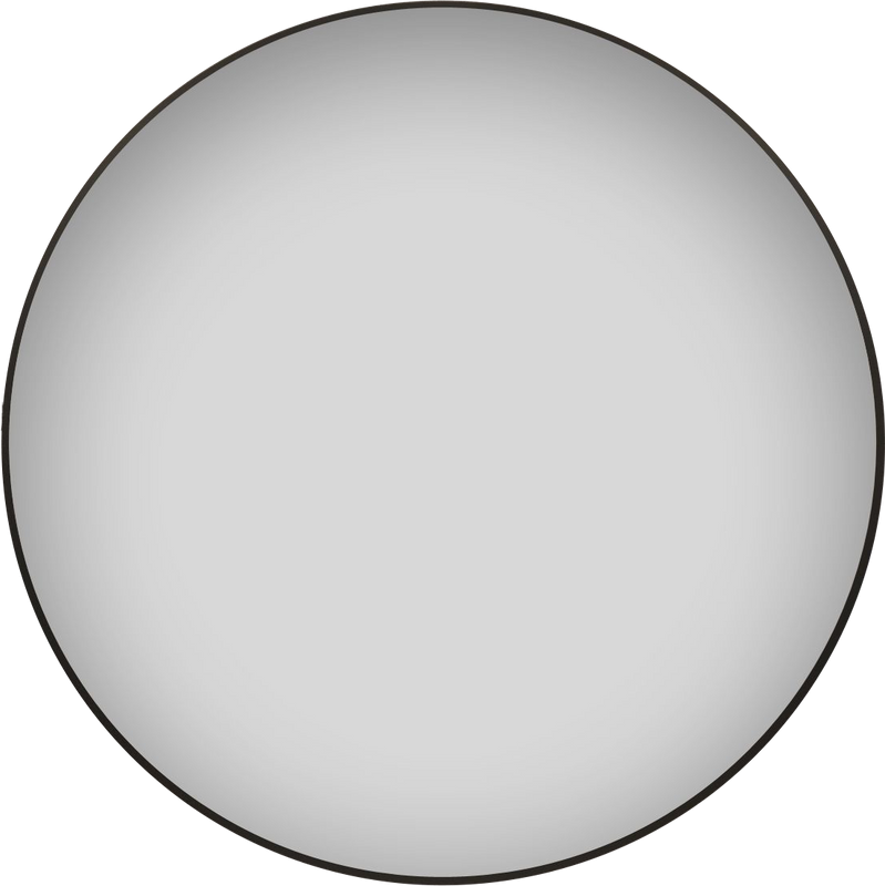 Зеркало круглое Wellsee 7 Rays’ Spectrum 80 черное матовое