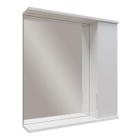 Зеркало Mixline Лайн 60 правое с подсветкой, белое