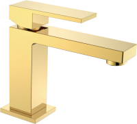Смеситель для раковины Boheme Qubic 471-G shinny gold