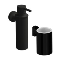 Набор Стакан Colombo Design Plus W4902.NM + Дозатор W4981.NM Набор Стакан Colombo Design Plus W4902.NM + Дозатор W4981.NM