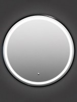 Зеркало круглое Comforty Лея 60 с подсветкой, бесконтактный сенсор, черное