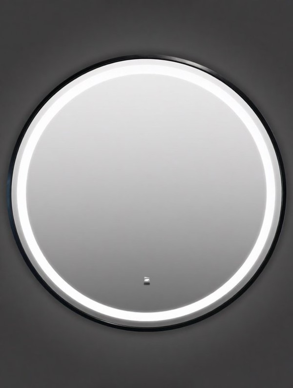 Зеркало круглое Comforty Лея 60 с подсветкой, бесконтактный сенсор, черное