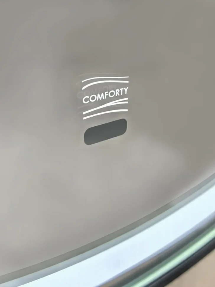 Зеркало круглое Comforty Лея 60 с подсветкой, бесконтактный сенсор, черное