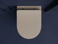 Комплект Унитаз подвесной Ceramicanova Balearica Rimless CN6000MC капучино матовый + Крепления Geberit Duofix 111.815.00.1 к стене + Звукоизоляция + Инсталляция UP 320 111.300.00.5 + Кнопка Sigma 01 115.770.DW.5 черная