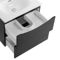 Тумба под раковину BelBagno Marino-cer-n 60 подвесная, nero lucido