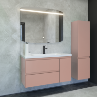 Мебель для ванной комнаты Caprigo Forte 100 R подвесная, пудра