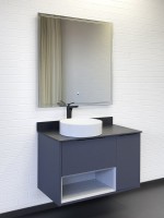 Мебель для ванной комнаты Comforty Джанкой 90 подвесная, антрацит