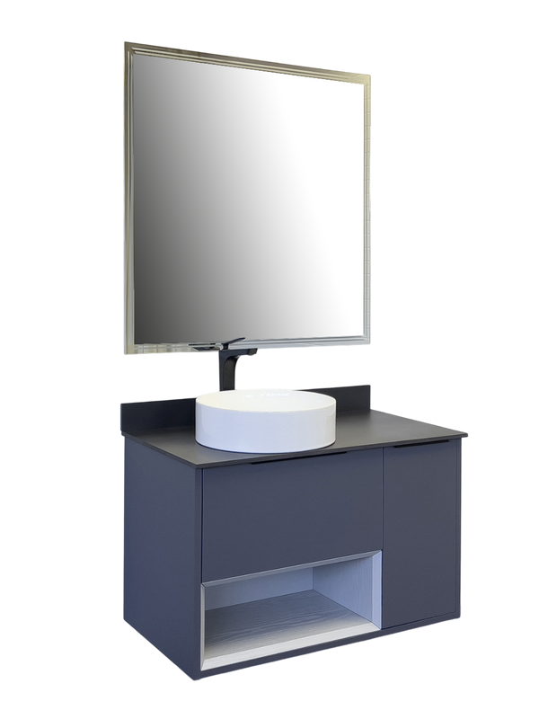 Мебель для ванной комнаты Comforty Джанкой 90 подвесная, антрацит