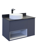 Мебель для ванной комнаты Comforty Джанкой 90 подвесная, антрацит