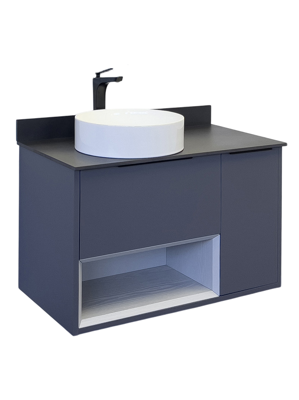 Мебель для ванной комнаты Comforty Джанкой 90 подвесная, антрацит