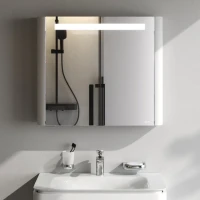 Зеркало-шкаф AM.PM Sensation 80 L с подсветкой, белый глянец