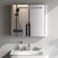 Зеркало-шкаф AM.PM Sensation 80 L с подсветкой, белый глянец