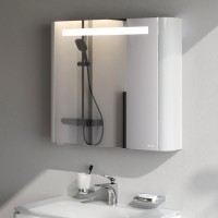 Зеркало-шкаф AM.PM Sensation 80 L с подсветкой, белый глянец