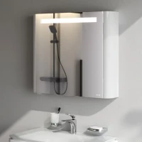 Зеркало-шкаф AM.PM Sensation 80 L с подсветкой, белый глянец