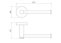 Держатель для туалетной бумаги AQUATEK Европа AQ4108BGM оружейная сталь