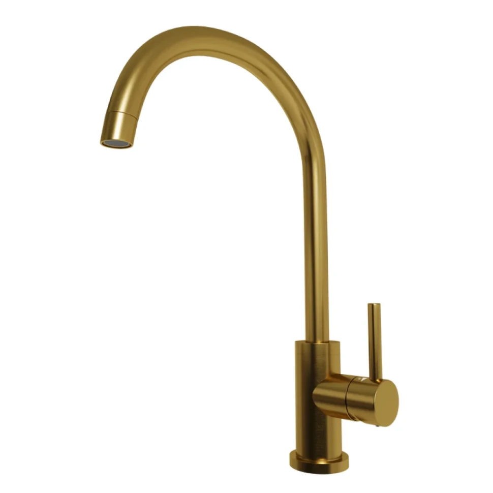 Смеситель для кухни Emar PVD ECB - 3004 PVD Golden