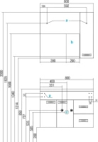 Тумба под раковину AQUATON Диор 80 белая