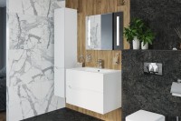 Шкаф-пенал для ванной AM.PM Tender R подвесной, белый глянец