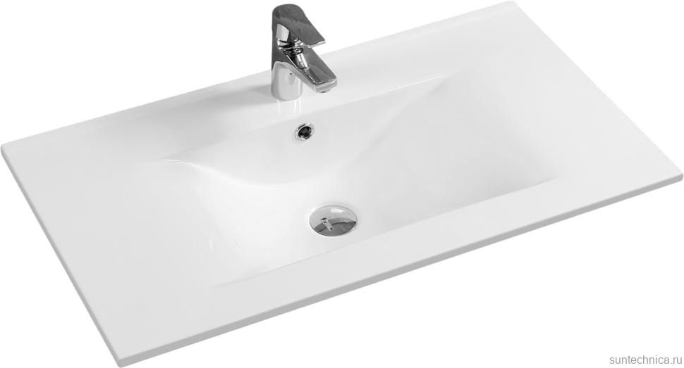Тумба с раковиной Sanvit Кубэ -3 70 белый глянец