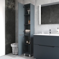 Шкаф-пенал для ванной AM.PM Tender R напольный, графит матовый