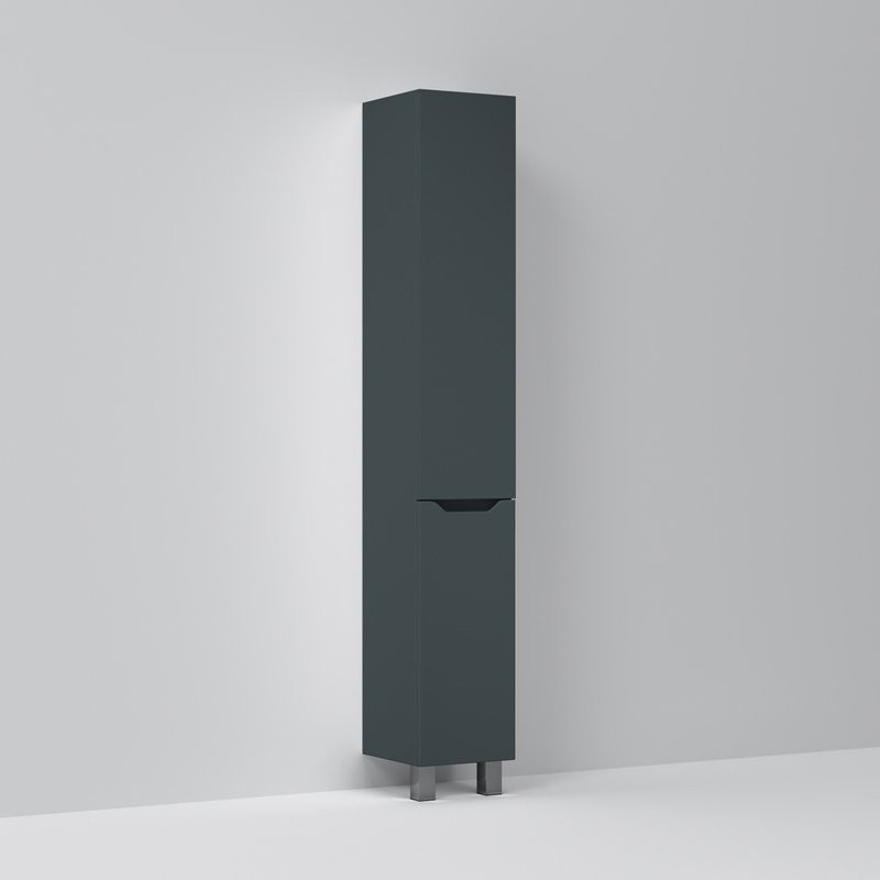 Шкаф-пенал для ванной AM.PM Tender R напольный, графит матовый
