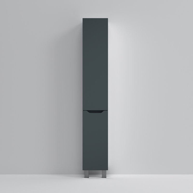 Шкаф-пенал для ванной AM.PM Tender R напольный, графит матовый