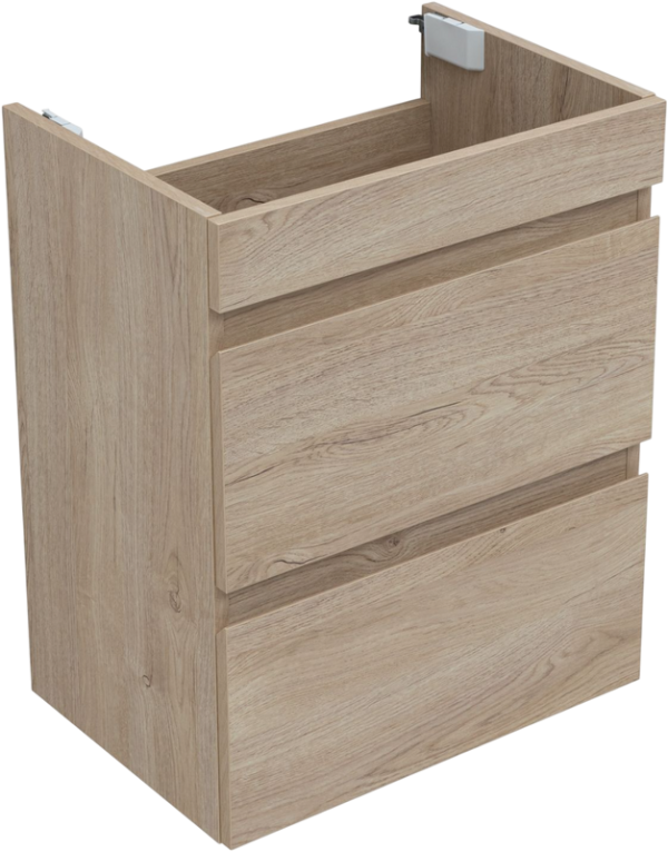 Тумба под раковину без столешницы Aquanet Нота new 50 подвесная, дуб светлый