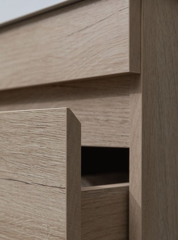 Тумба под раковину без столешницы Aquanet Нота new 50 подвесная, дуб светлый