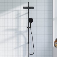 Душевая стойка Damixa Merkur 940000300 черная матовая