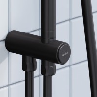 Душевая стойка Damixa Merkur 940000300 черная матовая