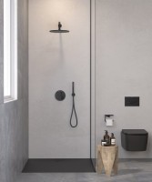 Душевой комплект Kludi Nova Fonte 208313915 С ВНУТРЕННЕЙ ЧАСТЬЮ, черный матовый