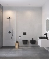 Душевой комплект Kludi Nova Fonte 208313915 С ВНУТРЕННЕЙ ЧАСТЬЮ, черный матовый